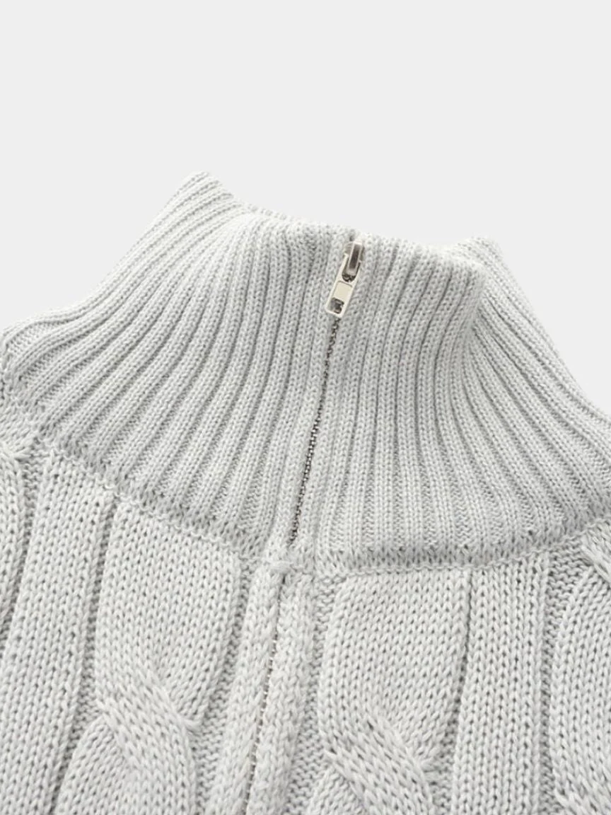 Men’s Knit Sweater – Essential Half Zip Casual Everyday Knitwear - Image 5