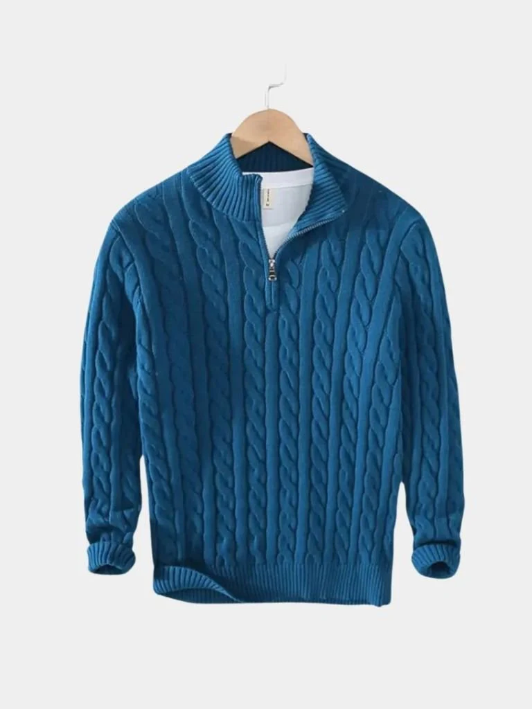 Men’s Knit Sweater – Essential Half Zip Casual Everyday Knitwear - Image 9