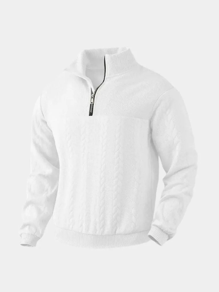 Men’s Knit Sweater – Essential Henley Quarter Casual Everyday Knitwear - Image 12