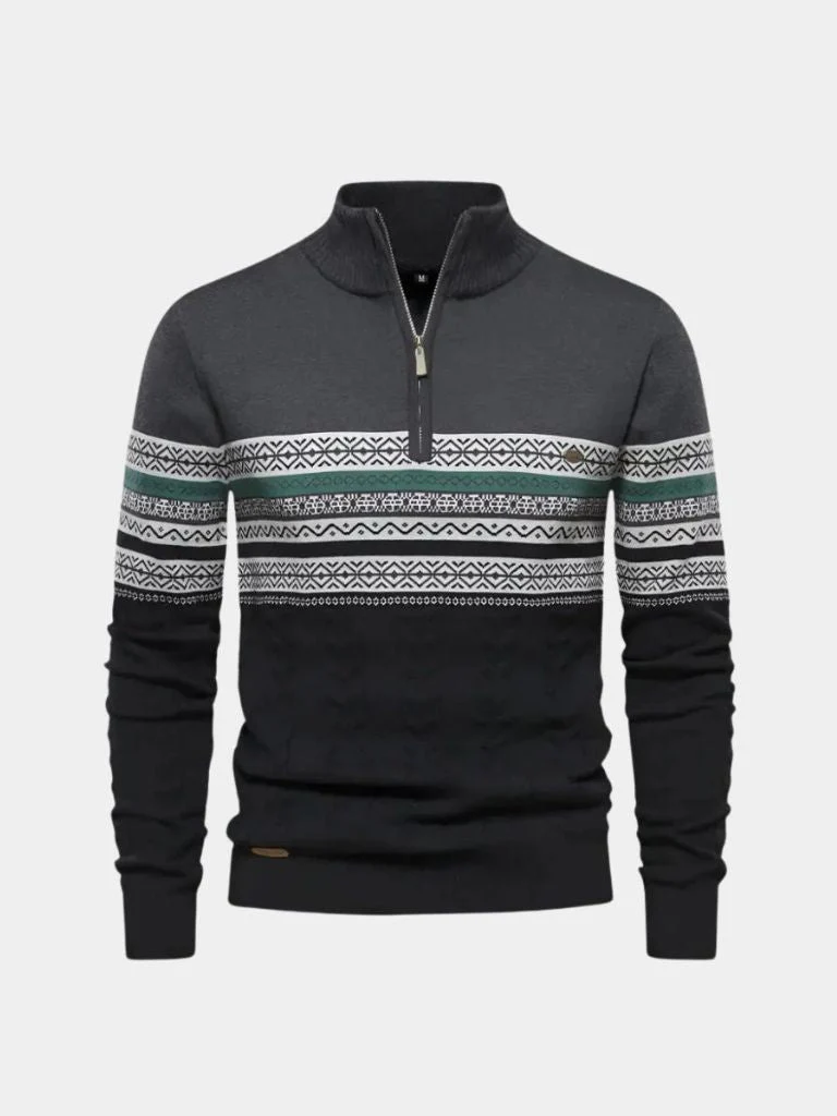 Men’s Knit Sweater – Half Zip Pullover Casual Everyday Knitwear - Image 11