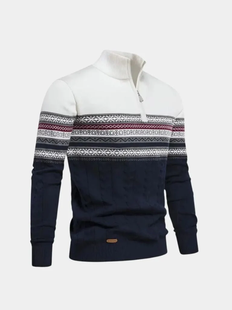 Men’s Knit Sweater – Half Zip Pullover Casual Everyday Knitwear - Image 7