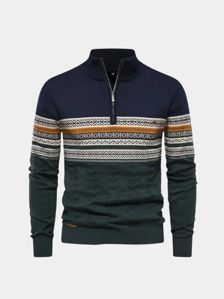 Men’s Knit Sweater – Half Zip Pullover Casual Everyday Knitwear - Image 8