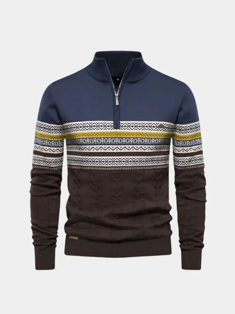 Men’s Knit Sweater – Half Zip Pullover Casual Everyday Knitwear - Image 9