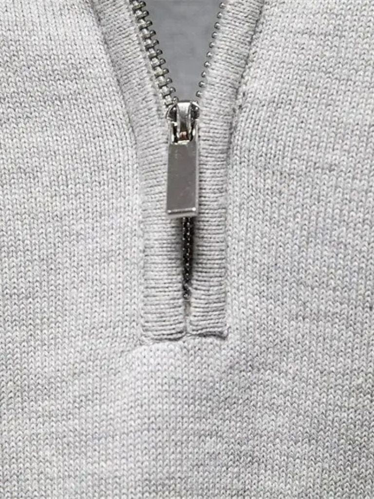 Men’s Knit Knit Sweater – Half Zip Knitwear Casual Everyday Knitwear - Image 3