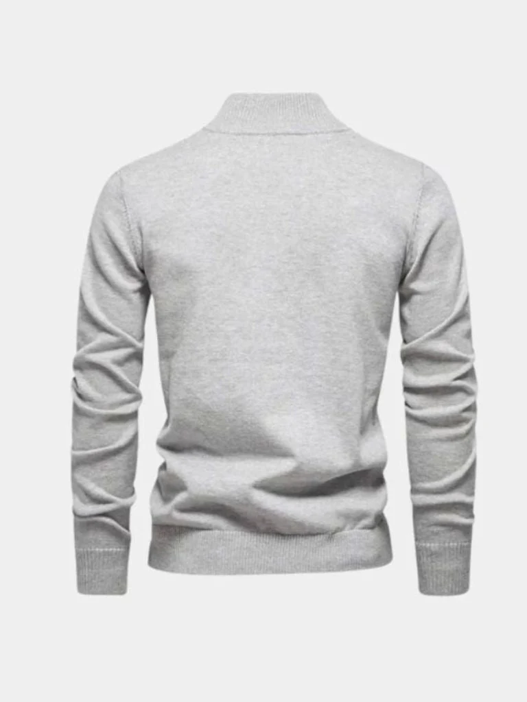 Men’s Knit Knit Sweater – Half Zip Knitwear Casual Everyday Knitwear - Image 5