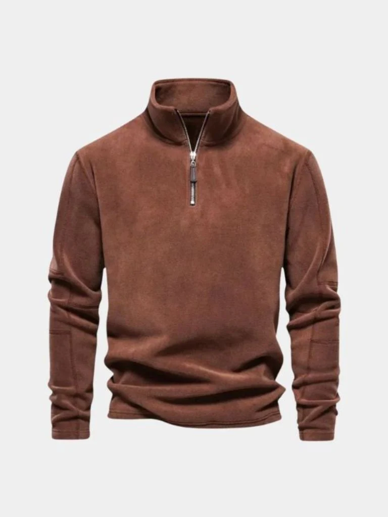 Men’s Knit Sweater – Alpine Quarter Zip Casual Everyday Knitwear - Image 10