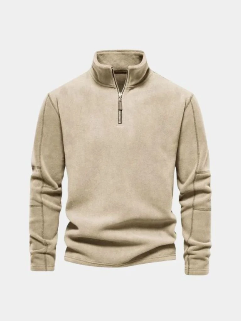 Men’s Knit Sweater – Alpine Quarter Zip Casual Everyday Knitwear - Image 6