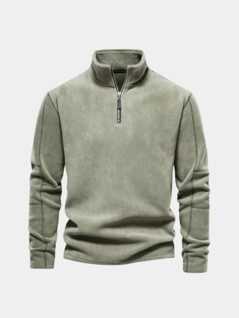 Men’s Knit Sweater – Alpine Quarter Zip Casual Everyday Knitwear - Image 7