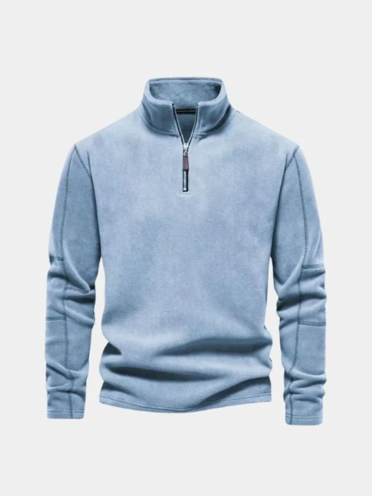 Men’s Knit Sweater – Alpine Quarter Zip Casual Everyday Knitwear - Image 8